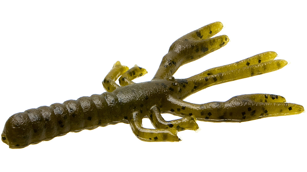 Zoom Lil Critter Craw, 12 Pack, 3in, Green Pumpkin, 14025