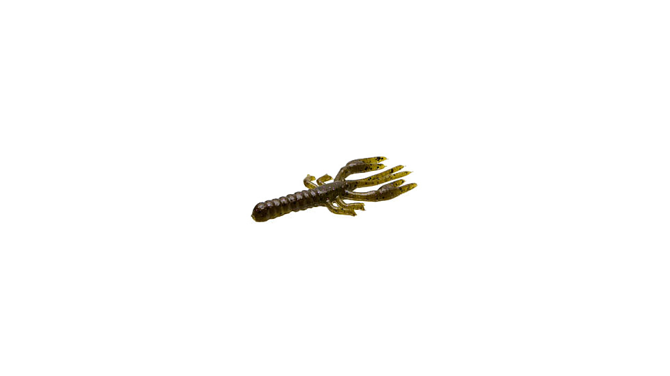 Zoom Lil Critter Craw, 12 Pack, 3in, Green Pumpkin Purple, 014248X