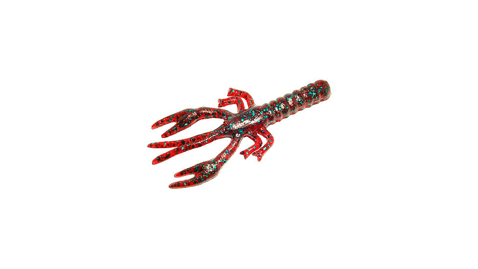 Zoom Lil Critter Craw, 12 Pack, 3in, Red Bug, 014021X