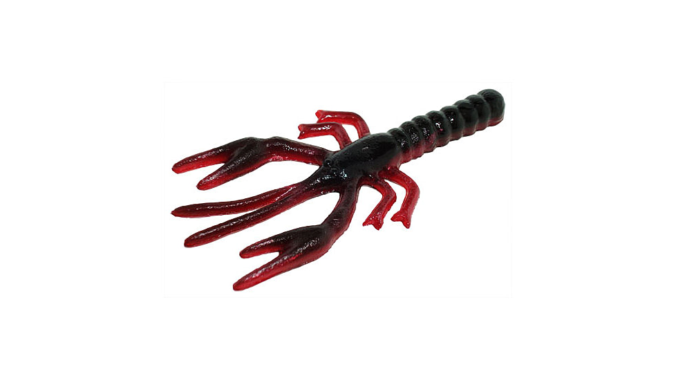 Zoom Lil Critter Craw, 12 Pack, 3in, Red Shad, 014029X