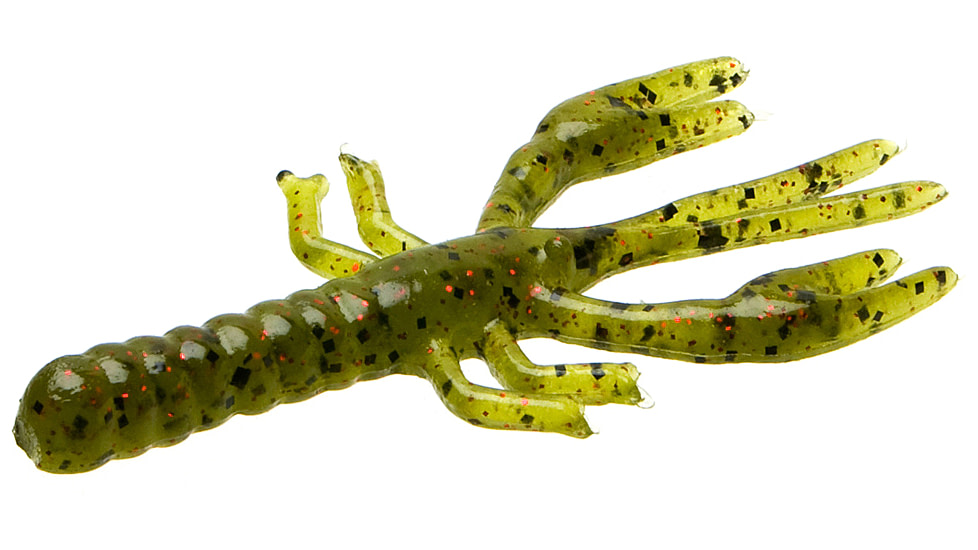 Zoom Lil Critter Craw, 12 Pack, 3in, Watermelon Red, 14054