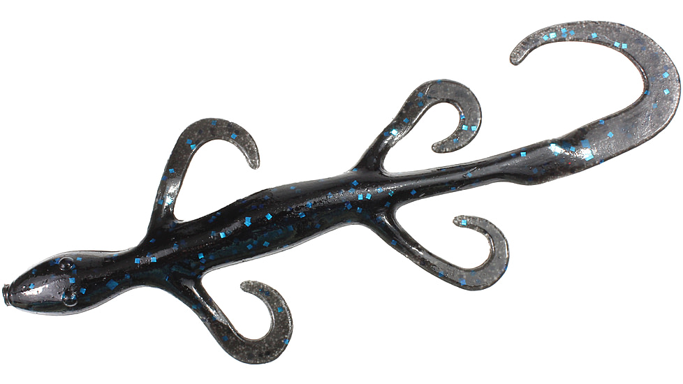 Zoom Lizard, 9 Pack, 6in, Black/Blue, 2072