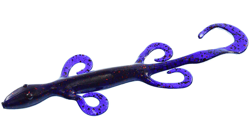 Zoom Lizard, 9 Pack, 6in, Grape Red Glitter, 002063X