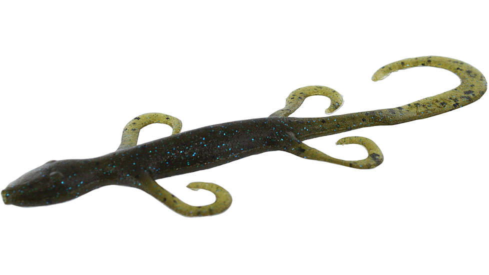 Zoom Lizard, 9 Pack, 6in, Green Pumpkin Blue, 002239X