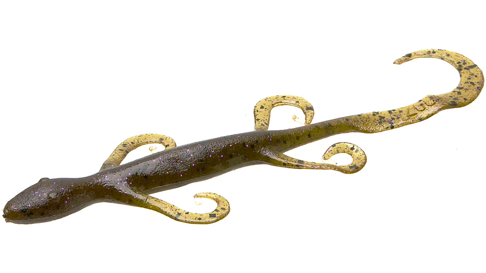 Zoom Lizard, 9 Pack, 6in, Green Pumpkin Purple, 002248X