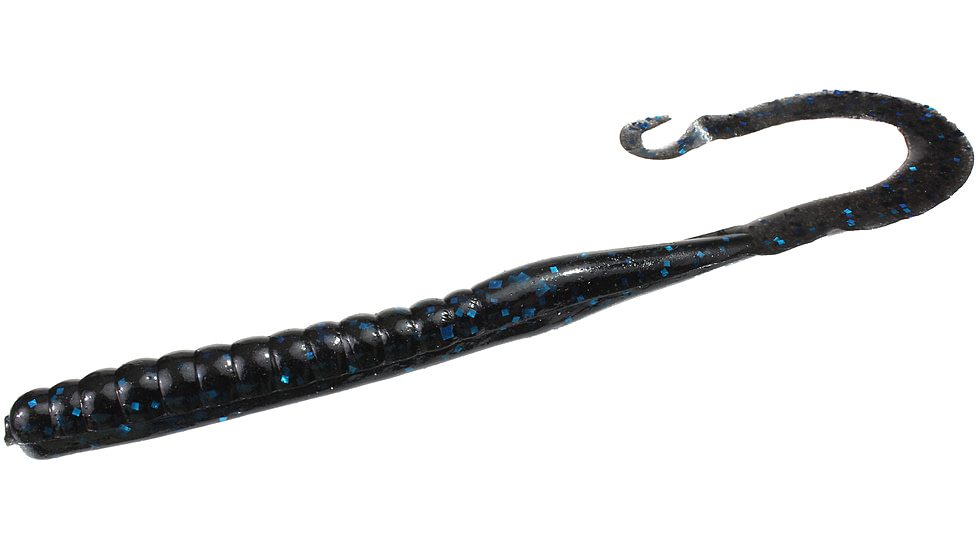Zoom Mag II Large Worm, 20 Pack, 9in, Black/Blue, 009072X
