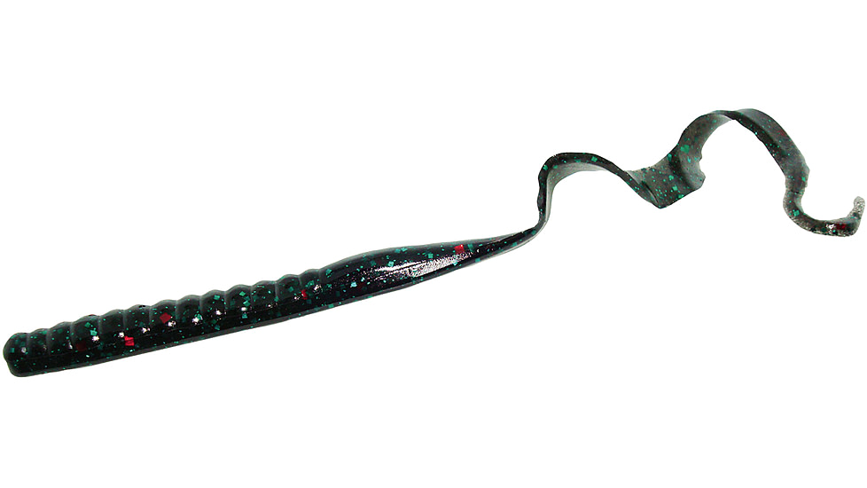 Zoom Mag II Large Worm, 20 Pack, 9in, Black Emerald, 009136X