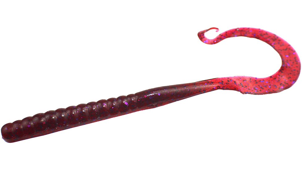 Zoom Mag II Large Worm, 20 Pack, 9in, Cranberry, 009431X