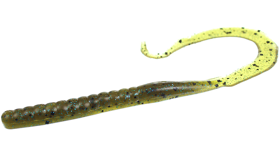 Zoom Mag II Large Worm, 20 Pack, 9in, Green Pumpkin Blue, 009239X