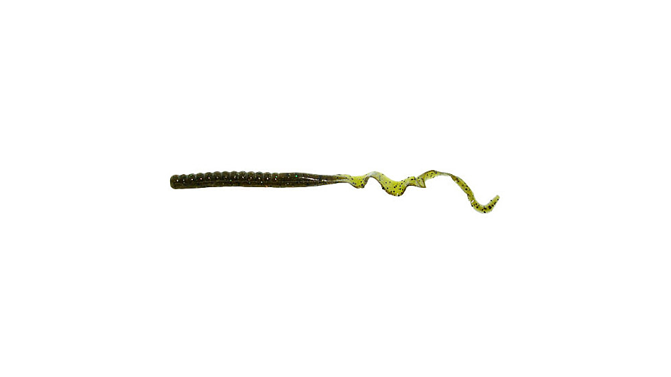Zoom Mag II Large Worm, 20 Pack, 9in, Green Pumpkin Magic, 009284X