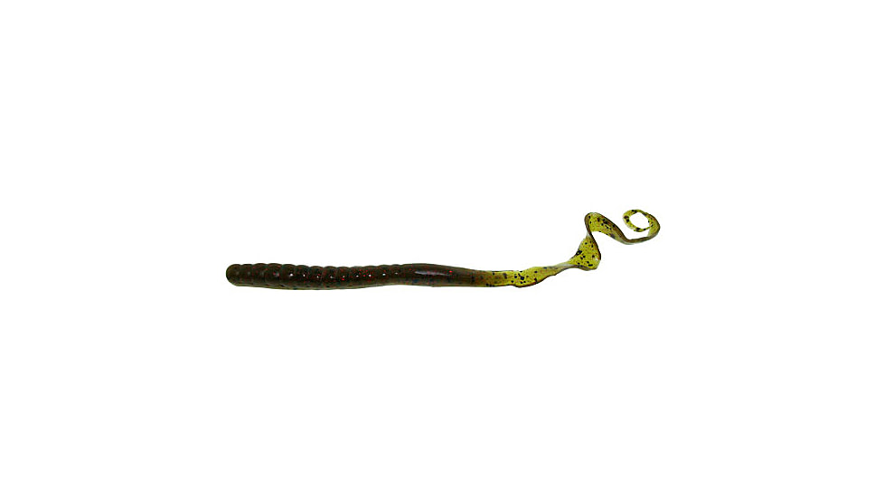 Zoom Mag II Large Worm, 20 Pack, 9in, Green Pumpkin Red, 009202X