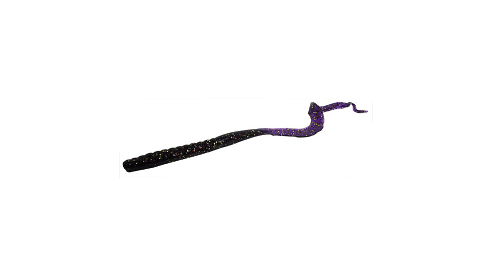 Zoom Mag II Large Worm, 20 Pack, 9in, Muscadine, 009217X