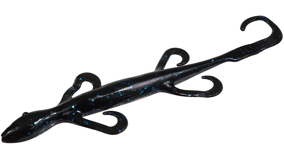 Zoom Mag Lizard, 9 Pack, 8in, Black/Blue, 033072X