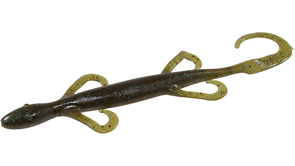 Zoom Mag Lizard, 9 Pack, 8in, Green Pumpkin Blue, 033239X