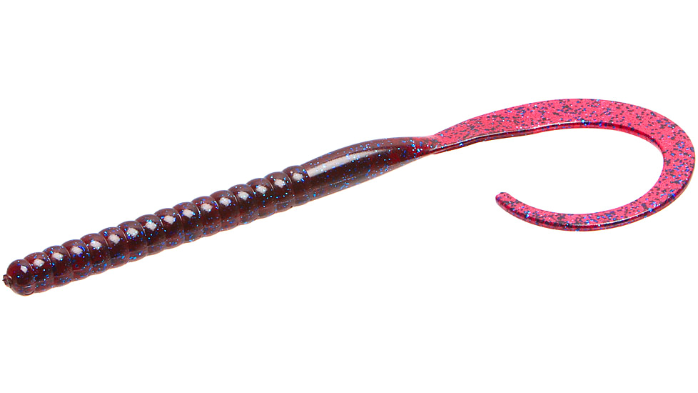 Zoom Mag Ol Monster Magnum Worm, 5 Pack, 12in, Plum, 118004