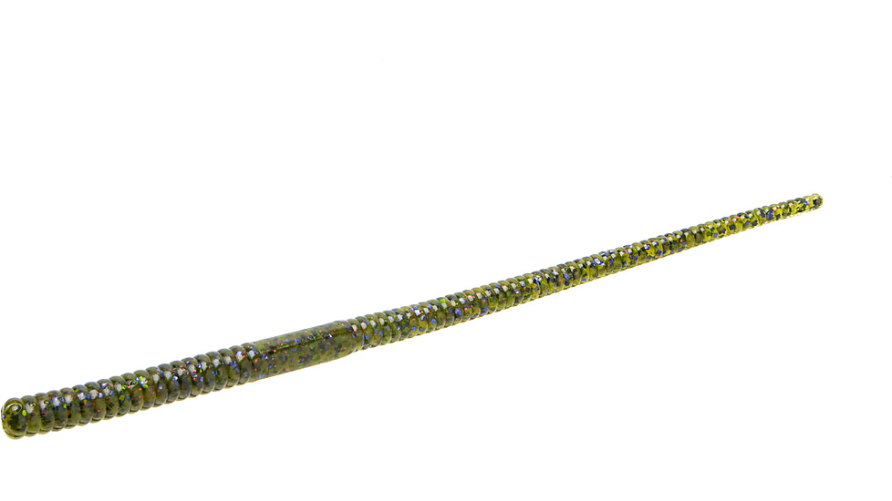 Zoom Mag Shakey Head Worm, 15 Pack, 7in, Watermelon Candy Red, 049281X