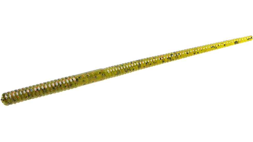 Zoom Mag Shakey Head Worm, 15 Pack, 7in, Watermelon Red, 49054
