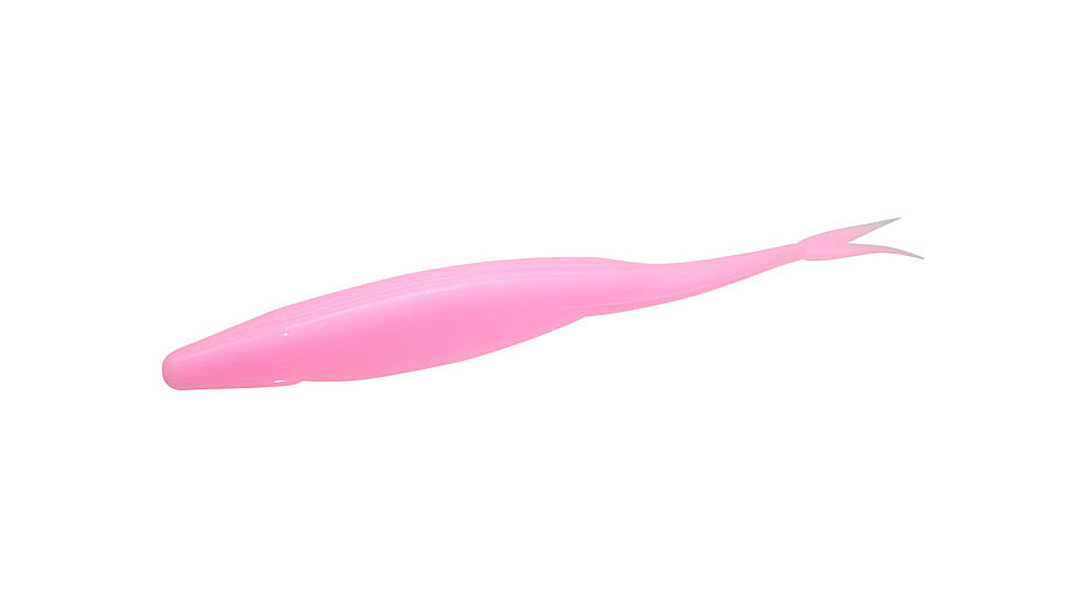 Zoom Mag Super Fluke Baitfish Imitator, 5 Pack, 7in, Bubble Gum, 112039X