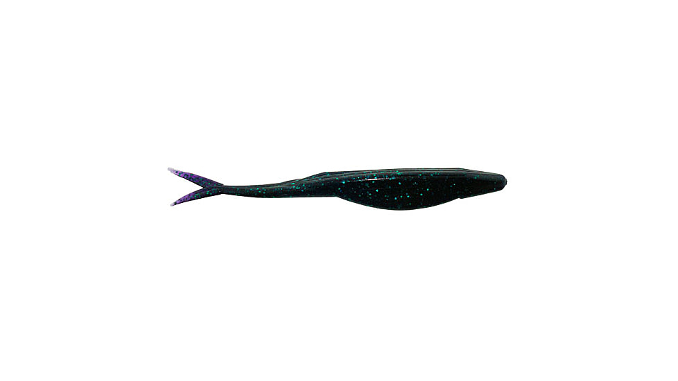 Zoom Mag Super Fluke Baitfish Imitator, 5 Pack, 7in, Junebug, 112005X