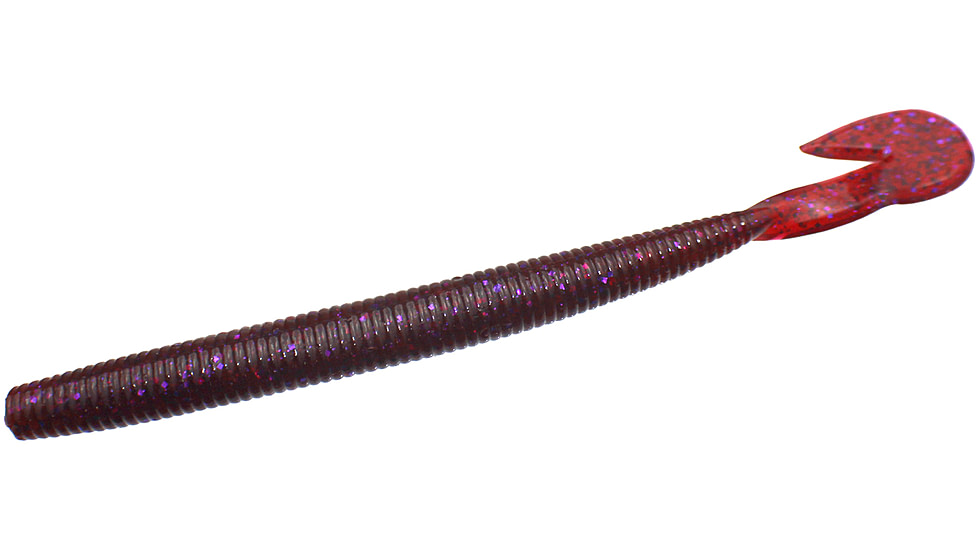 Zoom Mag U-V Speed Worm, 8 Pack, 7in, Cranberry, 113431X