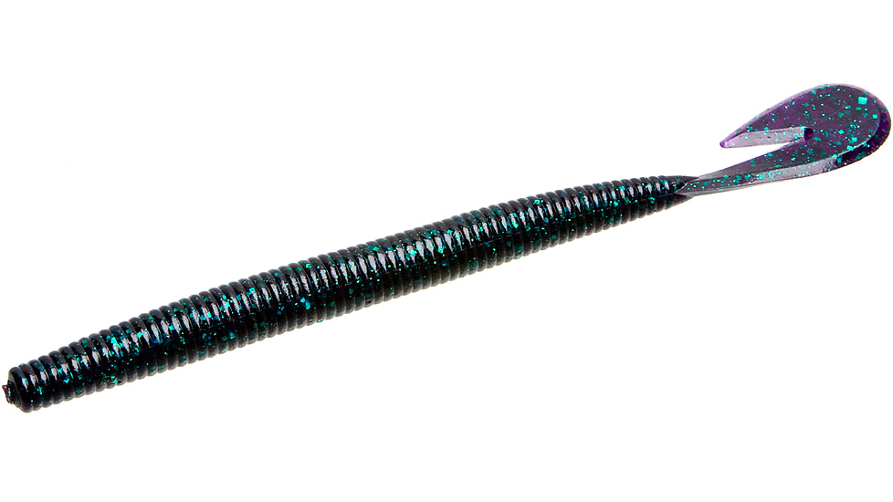 Zoom Mag U-V Speed Worm, 8 Pack, 7in, Junebug, 113005
