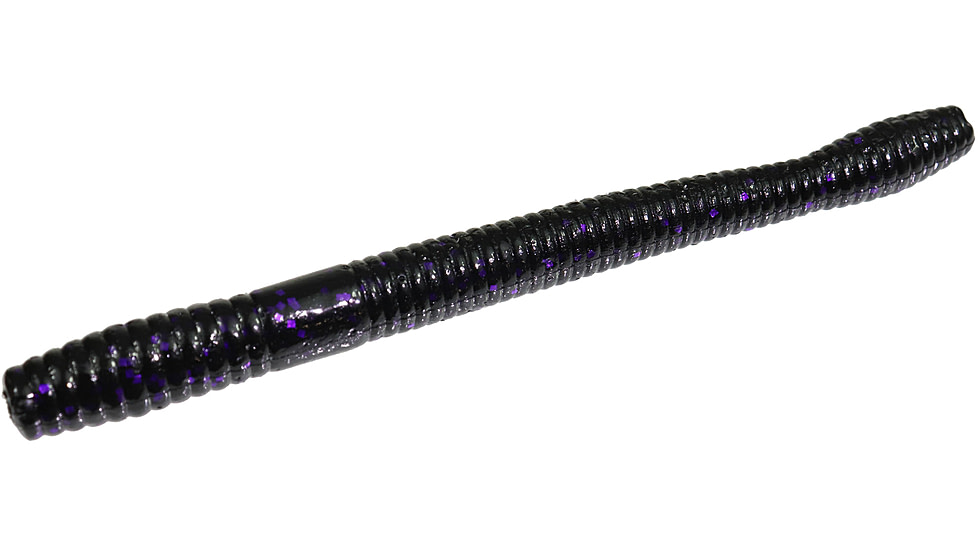 Zoom Magnum Finesse Worm, 10 Pack, 5in, Blackberry, 114229X
