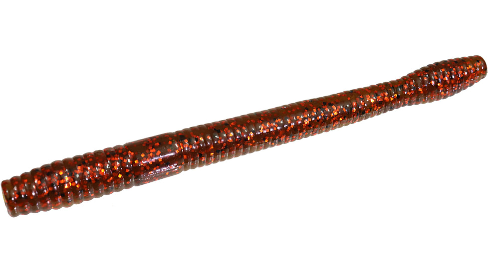 Zoom Magnum Finesse Worm, 10 Pack, 5in, Cajun Craw, 114391X