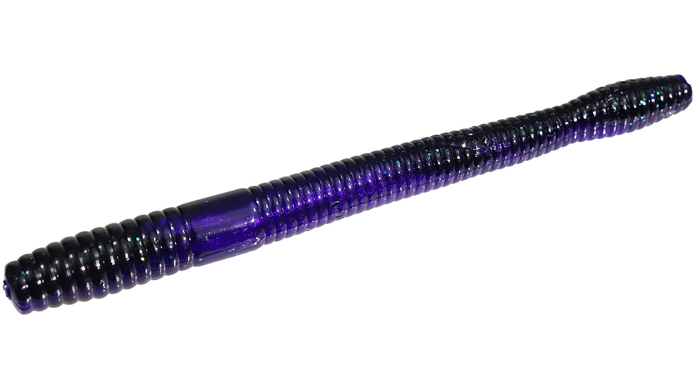 Zoom Magnum Finesse Worm, 10 Pack, 5in, Gooseberry, 114340X