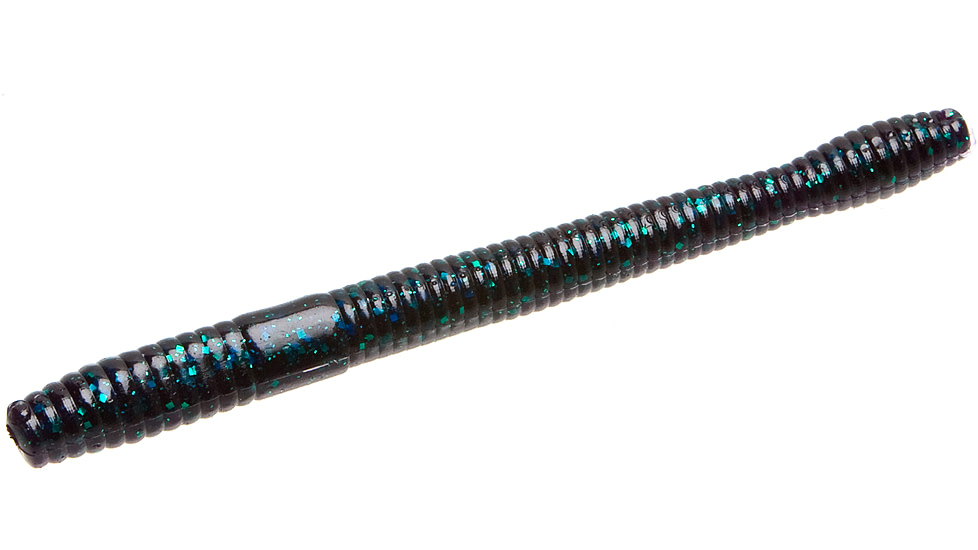 Zoom Magnum Finesse Worm, 10 Pack, 5in, Junebug, 114005