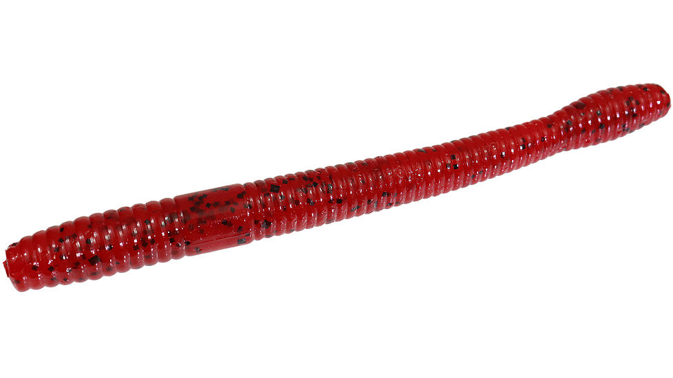 Zoom Magnum Finesse Worm, 10 Pack, 5in, Tomato Seed, 114084X