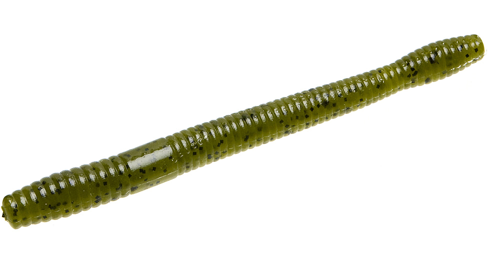 Zoom Magnum Finesse Worm, 10 Pack, 5in, Watermelon Seed, 114019