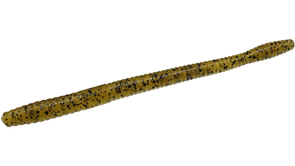 Zoom Magnum Trick Worm, 8 Pack, 7in, Amber Black, 115214X