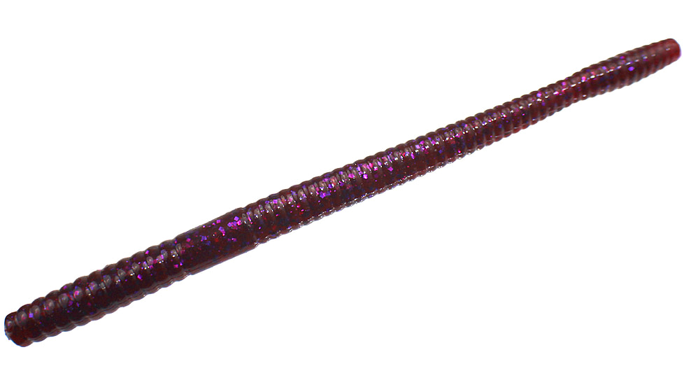 Zoom Magnum Trick Worm, 8 Pack, 7in, Cranberry, 115431X