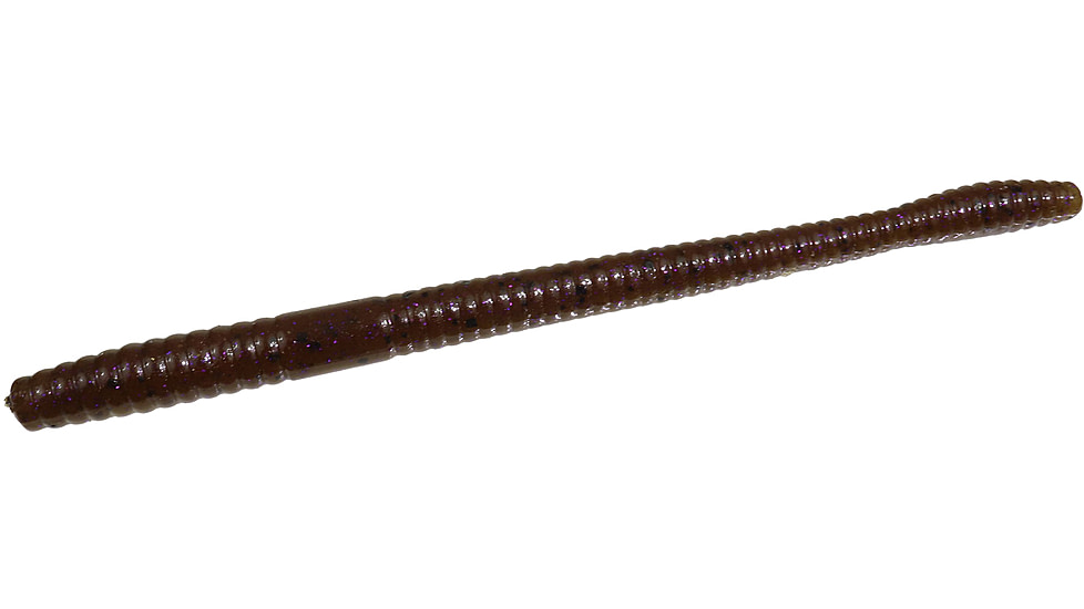 Zoom Magnum Trick Worm, 8 Pack, 7in, Green Pumpkin Purple, 115248X