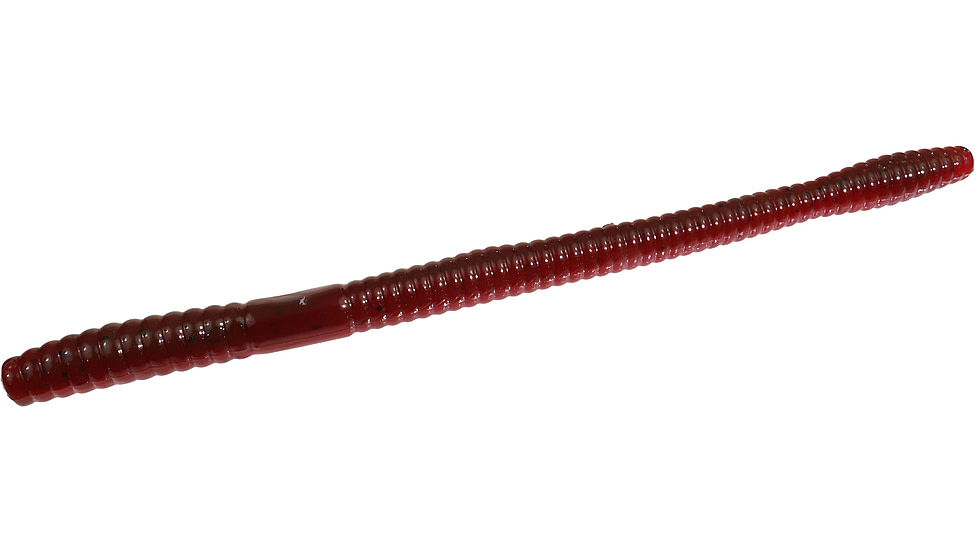 Zoom Magnum Trick Worm, 8 Pack, 7in, Green Pumpkin Tomato, 115338X