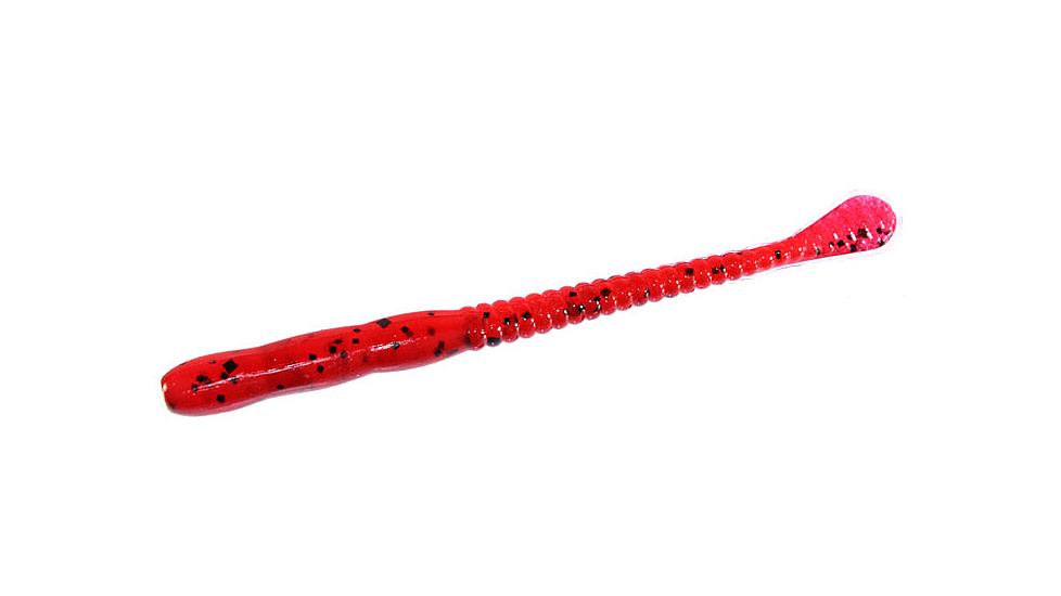 Zoom Meathead Finesse Worm, 20 Pack, 4in, Cherry Seed, 024018X