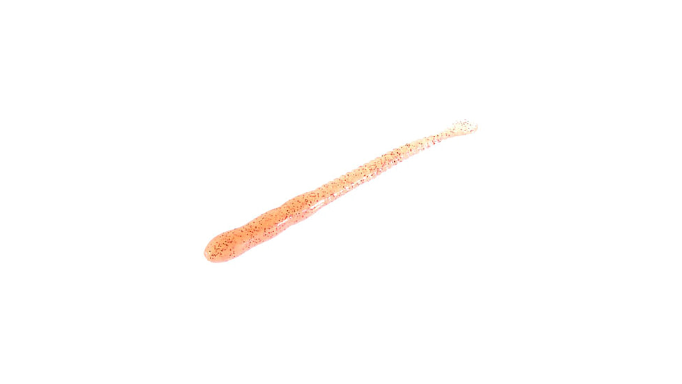 Zoom Meathead Finesse Worm, 20 Pack, 4in, Flesh Red, 024211X