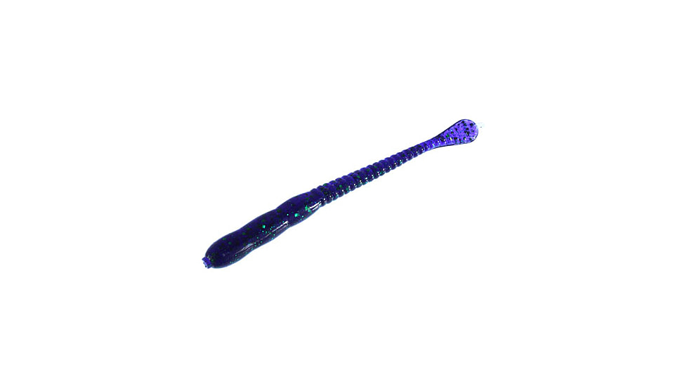 Zoom Meathead Finesse Worm, 20 Pack, 4in, Junebug, 024005X