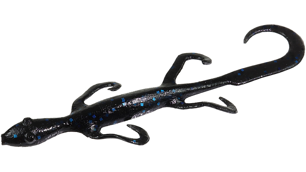 Zoom Mini Lizard, 15 Pack, 4in, Black/Blue, 005072X
