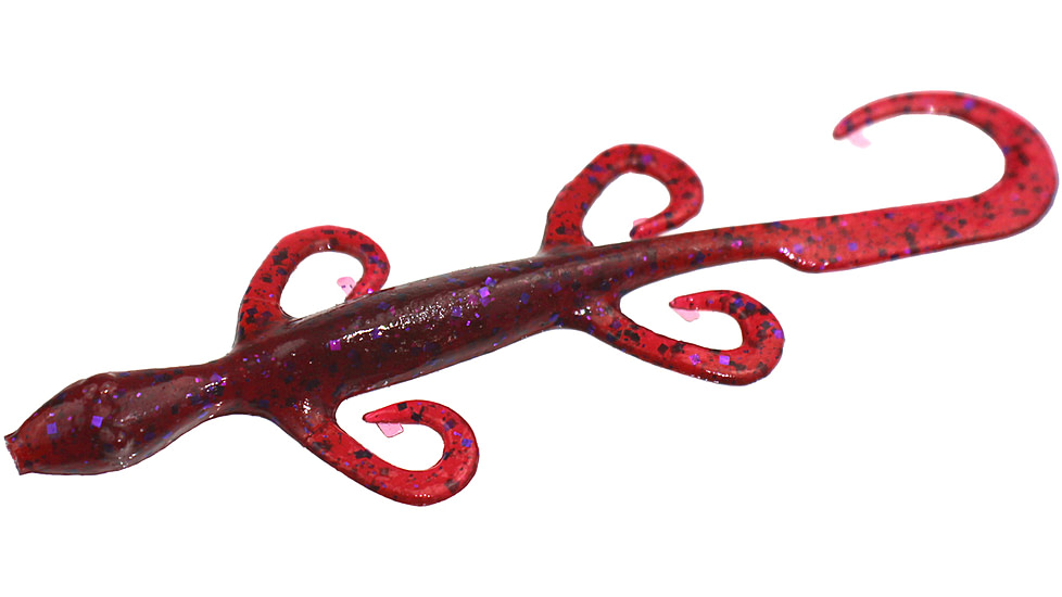 Zoom Mini Lizard, 15 Pack, 4in, Cranberry, 005431X