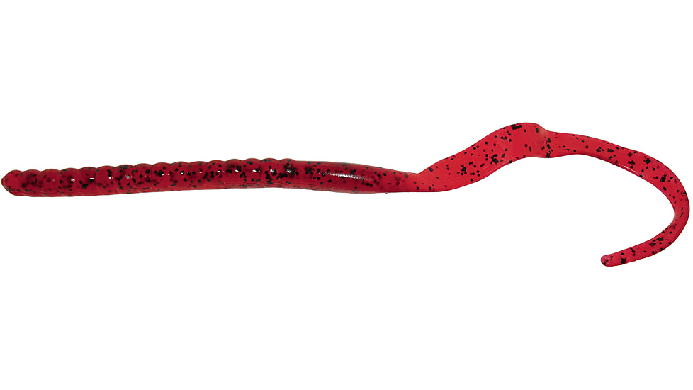 Zoom Ole Monster Magnum Worm, 9 Pack, 10.5in, Cherry Seed, 026018X