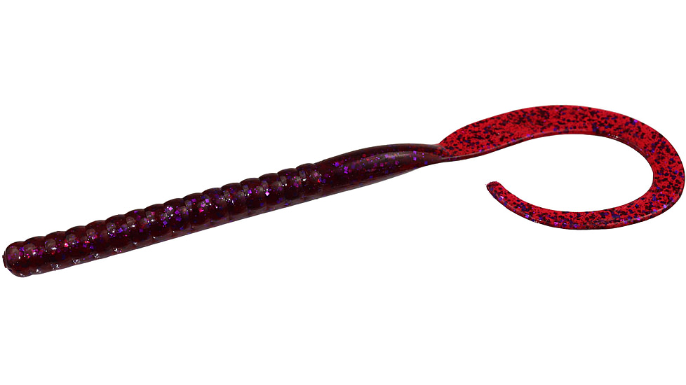 Zoom Ole Monster Magnum Worm, 9 Pack, 10.5in, Cranberry, 026431X