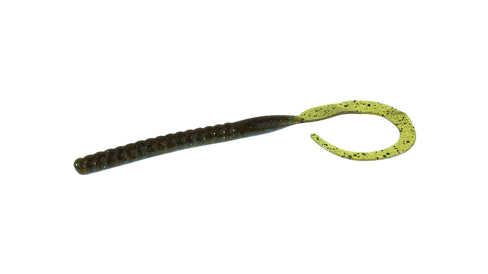 Zoom Ole Monster Magnum Worm, 9 Pack, 10.5in, Green Pumpkin Blue, 026239X