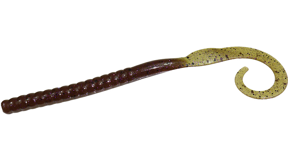 Zoom Ole Monster Magnum Worm, 9 Pack, 10.5in, Green Pumpkin Purple, 026248X