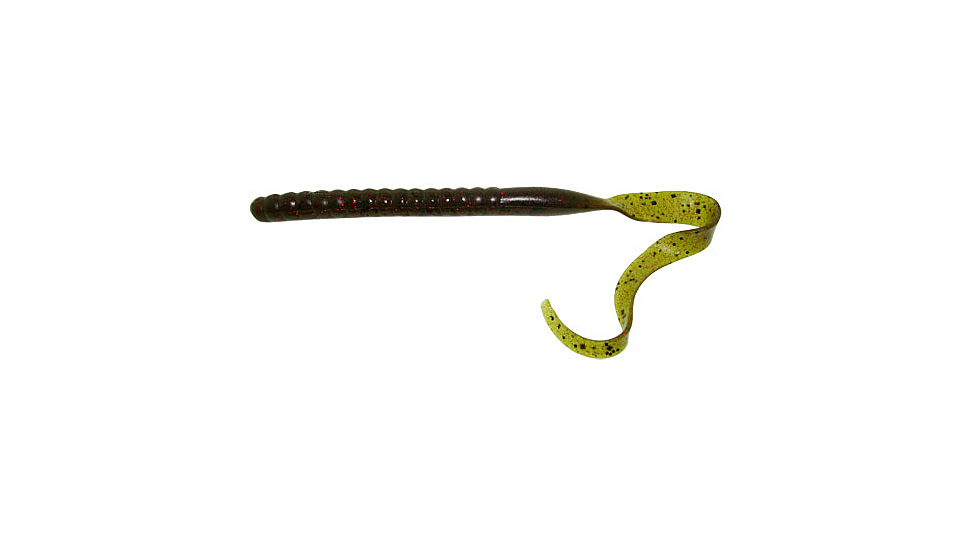 Zoom Ole Monster Magnum Worm, 9 Pack, 10.5in, Green Pumpkin Red, 026202X