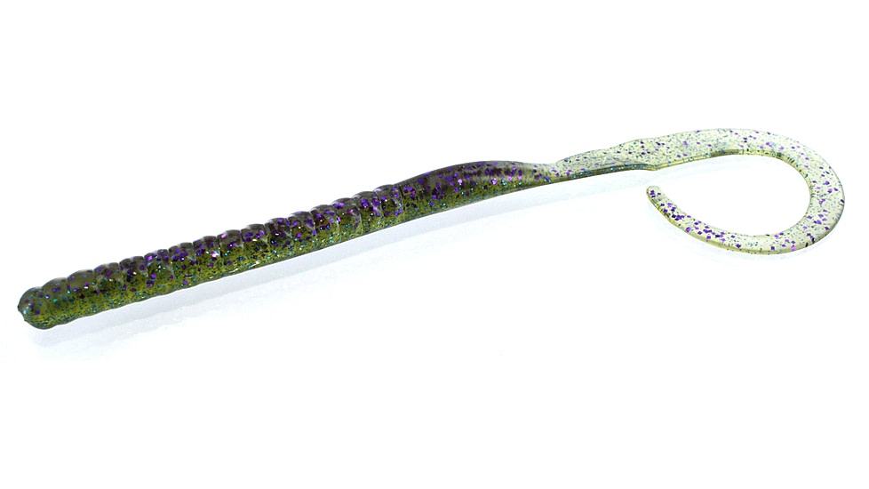 Zoom Ole Monster Magnum Worm, 9 Pack, 10.5in, Sprayed Grass, 026317X