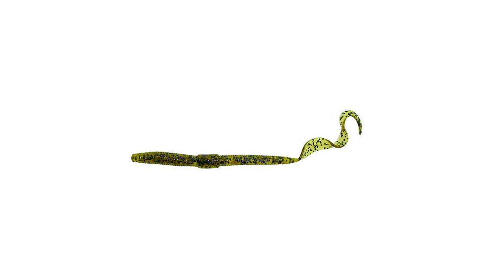 Zoom Shakey Tail Finesse Worm, 20 Pack, 6in, Watermelon Candy, 038120X