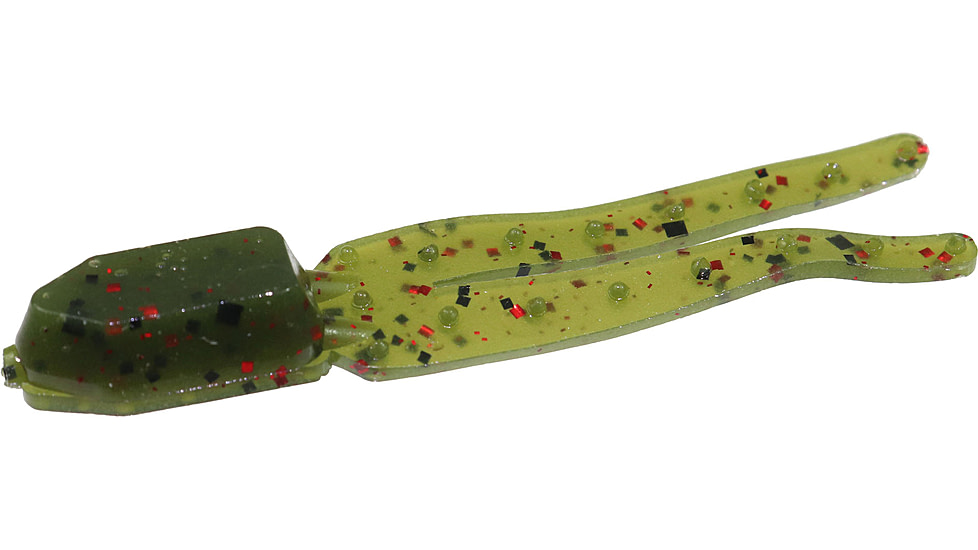 Zoom Skinny Chunk Bait, 20 Pack, 2.75in, Avocado, 044147X