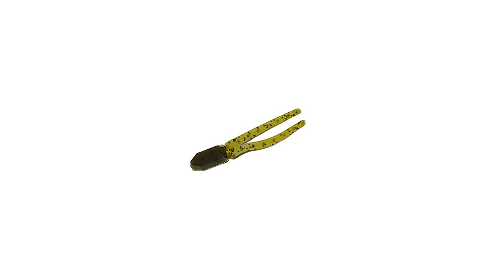 Zoom Skinny Chunk Bait, 20 Pack, 2.75in, Green Pumpkin, 044025X