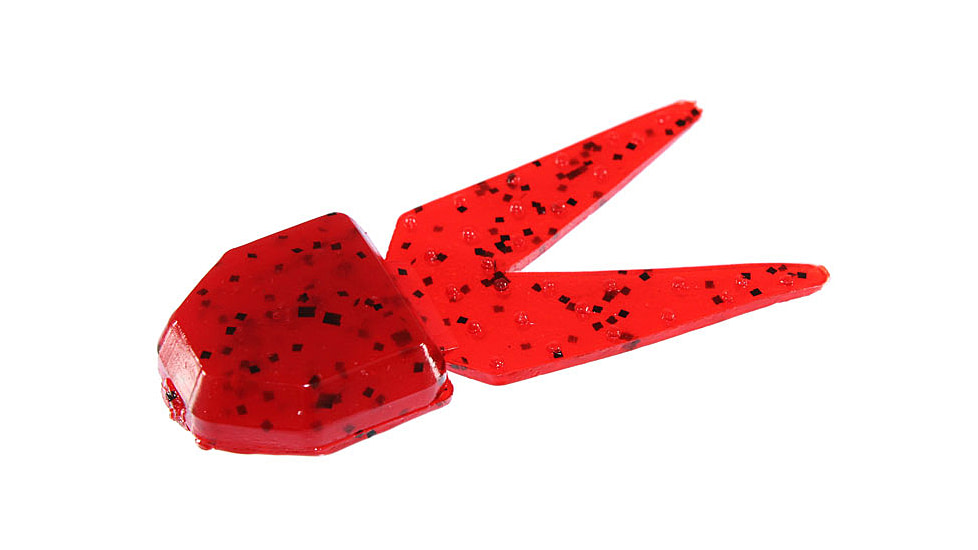 Zoom Small Chunk Jig Trailer, 5 Pack, 2.5in, Tomato Seed, 027084X